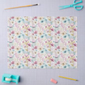 Soft Botanical Easter Flower Design 薄葉紙 (クラフト)