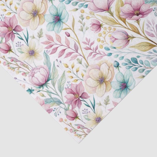 Soft Botanical Easter Flower Design 薄葉紙 (詳細)