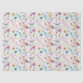 Soft Botanical Easter Flower Design 薄葉紙 (正面)