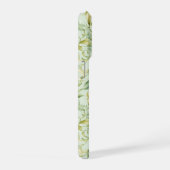 Soft Botanical Green Floral Serenity Phone Case iPhoneケース (右側面)