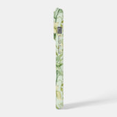 Soft Botanical Green Floral Serenity Phone Case iPhoneケース (左側面)