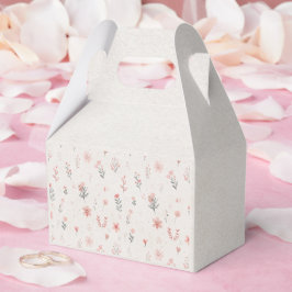 Soft Botanical Pattern Favor Box フェイバーボックス
