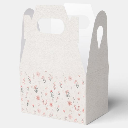 Soft Botanical Pattern Favor Box フェイバーボックス (オープン)