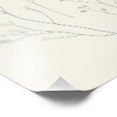 Soft Botanical Poster – Minimal Pastel Floral フォトプリント (角)