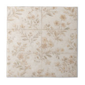 Soft Botanical Seamless Timeless Ceramic Tile タイル (正面)