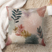 Soft Botanical Watercolor Throw Pillow – 2 Modern  クッション (ブランケット)