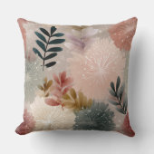 Soft Botanical Watercolor Throw Pillow – 2 Modern  クッション (正面)