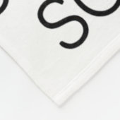 Soft Breath Soft Mind Dandelion Yoga Inspiration A フリースブランケット (角)