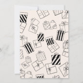 Soft Brown Leaf Birthday Invitation 招待状 (裏面)