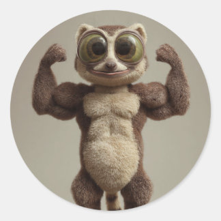 Soft but Strong Sticker – Minimalist Aesthetic  ラウンドシール