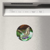 Soft Butterfly On Flower Nature Personalized マグネット (インサイチュ (食洗機))