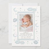 Soft Celestial Birth Announcement 招待状 (正面)