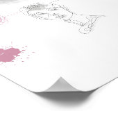 Soft Chaos _Minimal Line Art Poster ポスター (角)