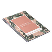 Soft Clay Monstera Block Quote Classic Notebook ノートブック (右側)