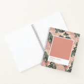 Soft Clay Monstera Color Swatch Large ノートブック (内部)