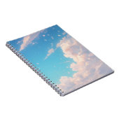 Soft Cloud Notebook, Pastel Sky Journal, Blue Sky ノートブック (右側)