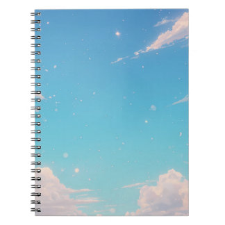 Soft Cloud Notebook, Pastel Sky Journal, Blue Sky  ノートブック