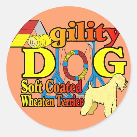 Soft_Coated_Wheaten_Terrier_Agility ラウンドシール (正面)