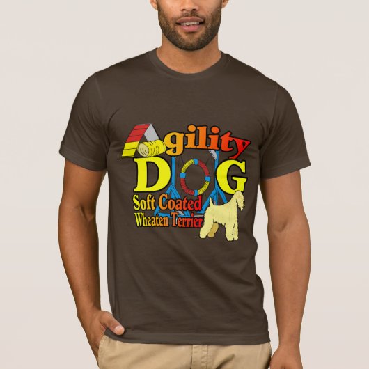 Soft_Coated_Wheaten_Terrier_Agility Tシャツ (正面)