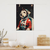 Soft Coated Wheaten Terrier Astronaut Poster ポスター (キッチン)