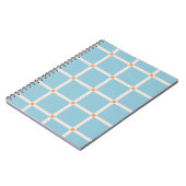 Soft Color Grid Pattern with Warm Accent Minimal ノートブック (左側)