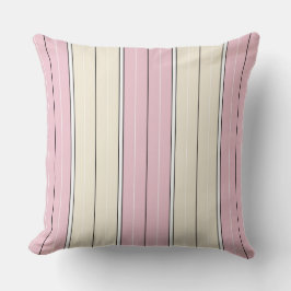 Soft Color Vertical Stripe Pattern Design クッション