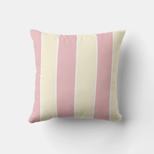 Soft Color Vertical Stripe Pattern Design クッション (裏面)