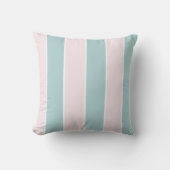 Soft Color Vertical Stripe Pattern Design クッション (正面)