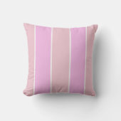 Soft Color Vertical Stripe Pattern Design クッション (正面)
