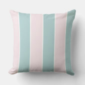 Soft Color Vertical Stripe Pattern Design クッション (正面)