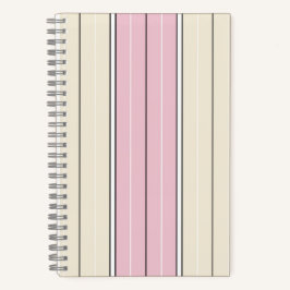 Soft Color Vertical Stripe Pattern Design ノートブック