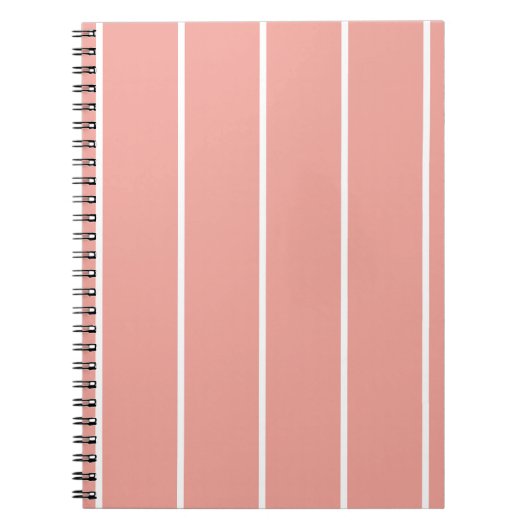 Soft Color Vertical Stripe Pattern Design ノートブック (正面)