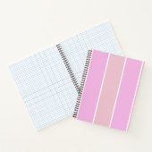 Soft Color Vertical Stripe Pattern Design ノートブック (内部)