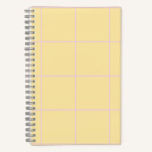 Soft Color Vertical Stripe Pattern Design ノートブック (正面)