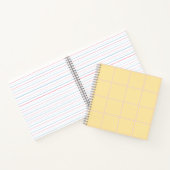 Soft Color Vertical Stripe Pattern Design ノートブック (内部)