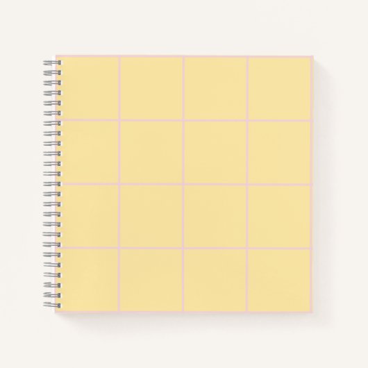 Soft Color Vertical Stripe Pattern Design ノートブック (正面)