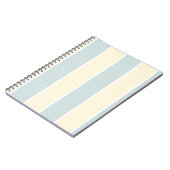 Soft Color Vertical Stripe Pattern Design ノートブック (左側)