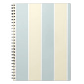 Soft Color Vertical Stripe Pattern Design ノートブック (正面)