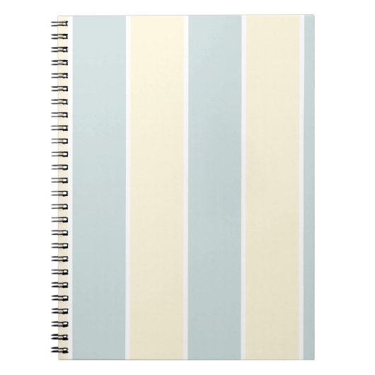 Soft Color Vertical Stripe Pattern Design ノートブック (正面)