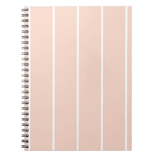Soft Color Vertical Stripe Pattern Design ノートブック (正面)