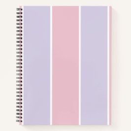 Soft Color Vertical Stripe Pattern Design ノートブック