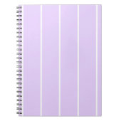 Soft Color Vertical Stripe Pattern Design ノートブック (正面)