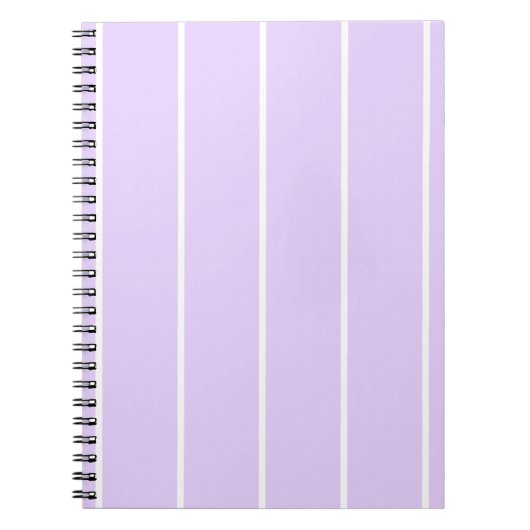 Soft Color Vertical Stripe Pattern Design ノートブック (正面)