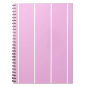 Soft Color Vertical Stripe Pattern Design ノートブック (正面)