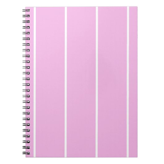 Soft Color Vertical Stripe Pattern Design ノートブック (正面)