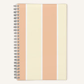 Soft Color Vertical Stripe Pattern Design ノートブック (正面)
