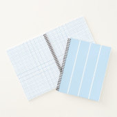 Soft Color Vertical Stripe Pattern Design ノートブック (内部)