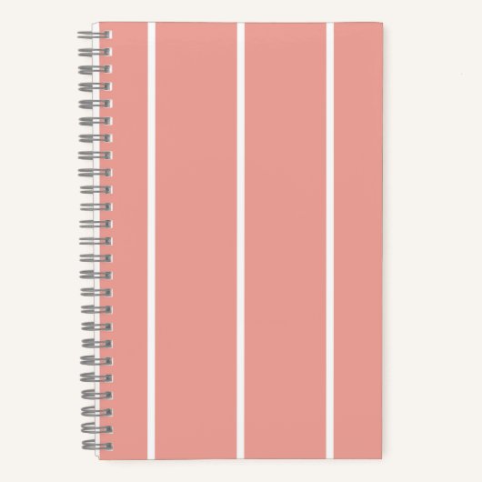 Soft Color Vertical Stripe Pattern Design ノートブック (正面)