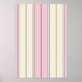 Soft Color Vertical Stripe Pattern Design ポスター (正面)