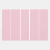 Soft Color Vertical Stripe Pattern Design ラッピングペーパーシート (正面2)